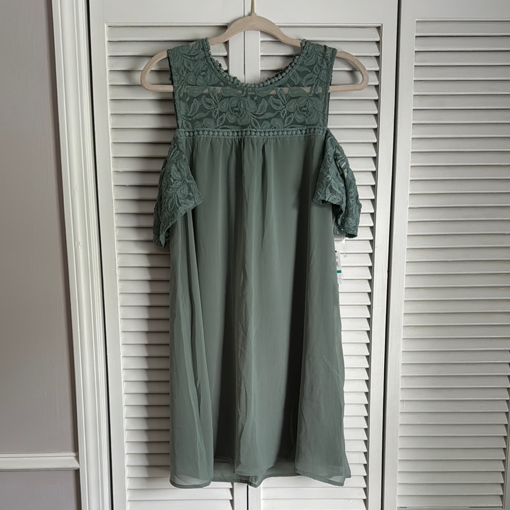 As U Wish Green Lace Dress